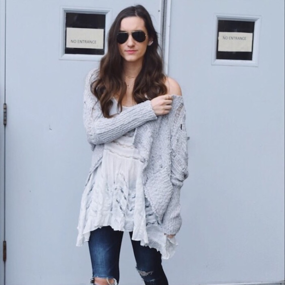 Shop Pink Blush grey sweater